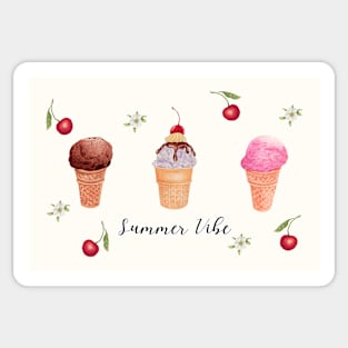 Summer Vibe, Cute design to color your Summer! Sticker